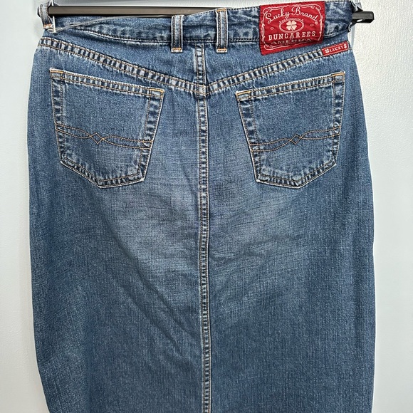 Lucky Brand Dungarees, long denim skirt - Picture 7 of 13